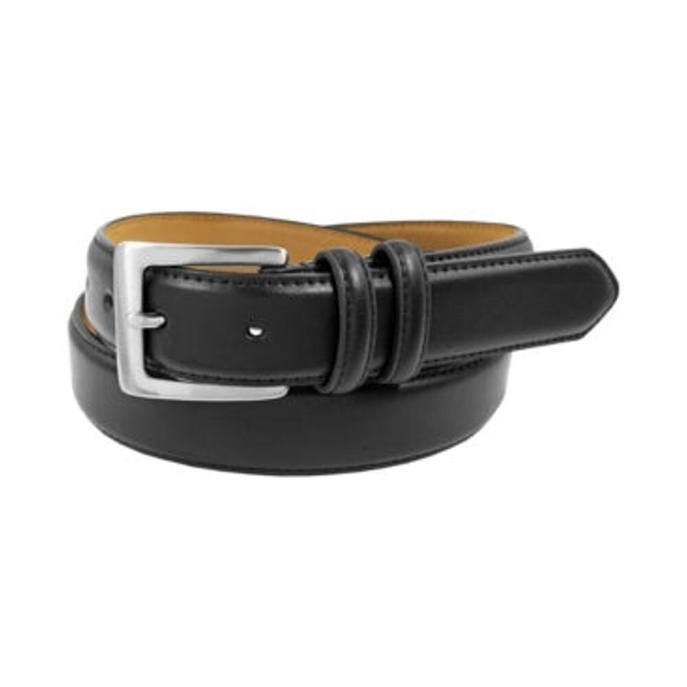 Men's Status Big & Tall Top Grain Genuine Leather Belt - Black - 54 - NWT